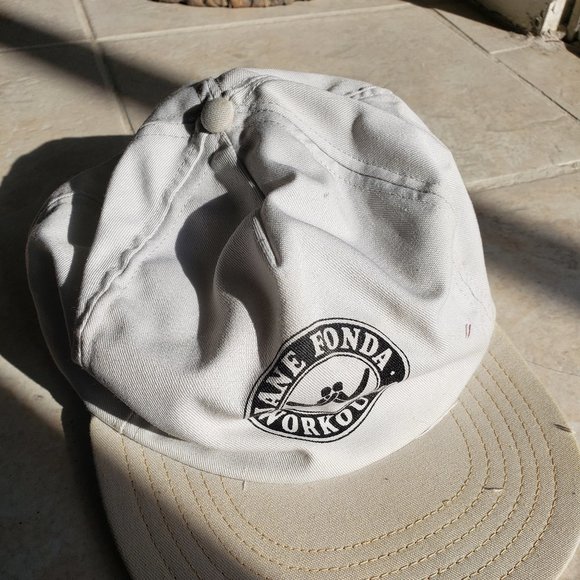 Jane Fonda Workouts" Baseball Hat - RARE - Vintage 1980s - Picture 1 of 5